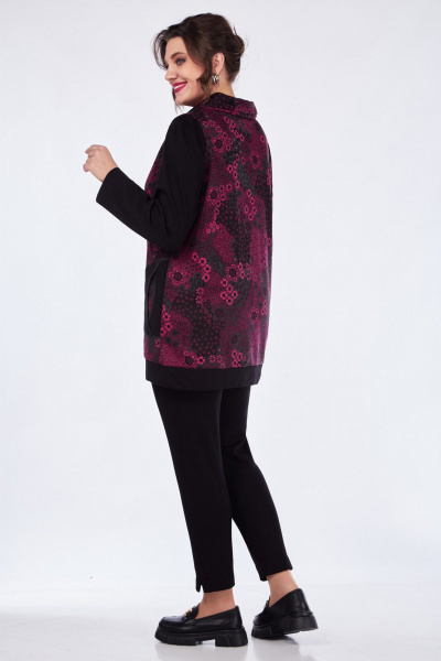 Джемпер женский трикотажный прямой без застежки Matini 4.727/1 фуксия - фото 14