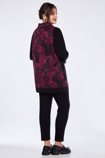 Джемпер женский трикотажный прямой без застежки Matini 4.727/1 фуксия - фото 15