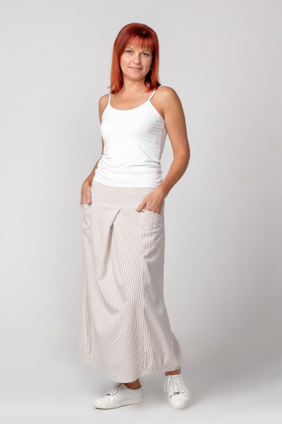 Юбка Соджи 441 бежевый - фото 2