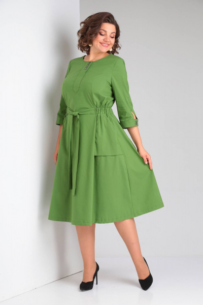 Платье Rishelie 930 зеленый - фото 2