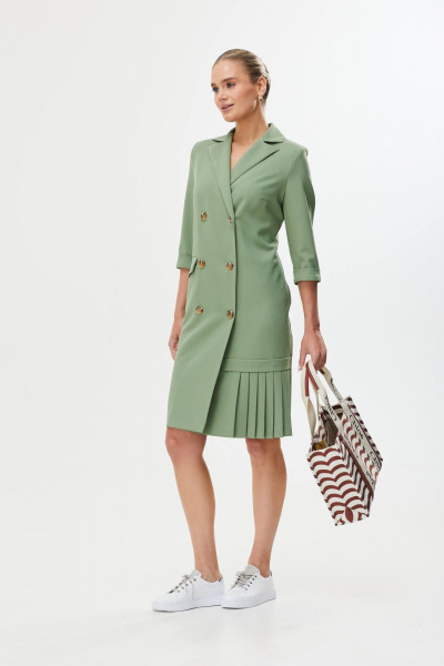 Платье Твой имидж 1754 оливка - фото 3