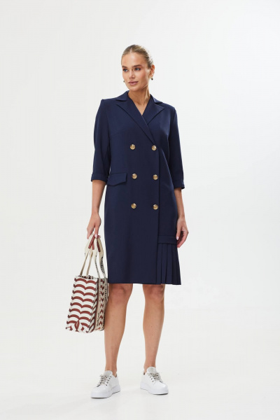 Платье Твой имидж 1753 темно-синий - фото 2