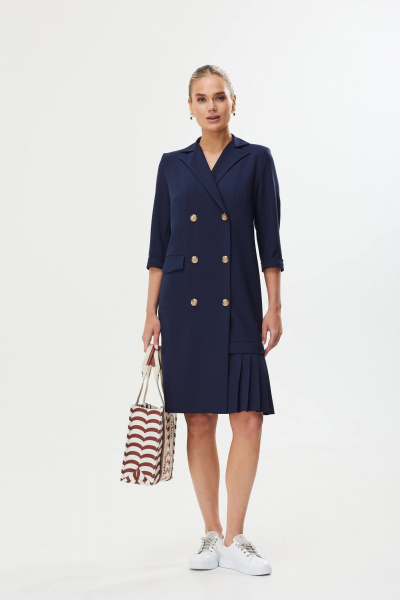 Платье Твой имидж 1753 темно-синий - фото 1