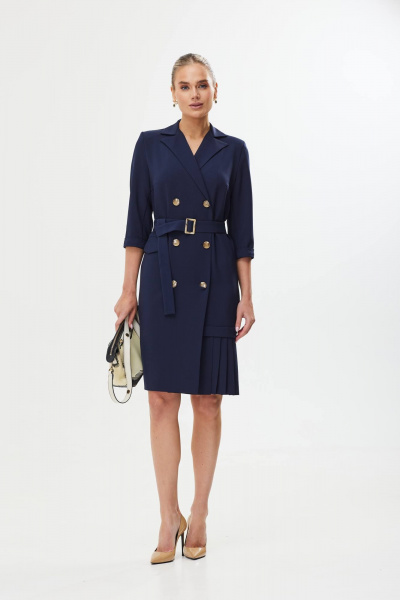 Платье Твой имидж 1753 темно-синий - фото 4