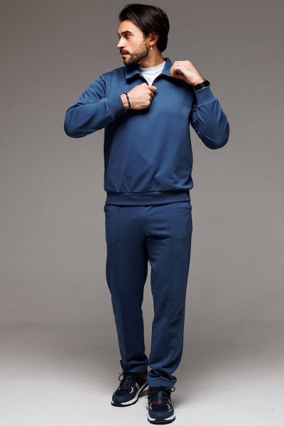 Брюки с стрелками и воротником поло GO M3063/20-01 - фото 2