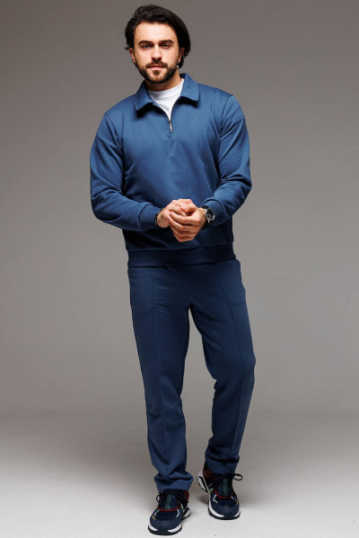 Брюки с стрелками и воротником поло GO M3063/20-01 - фото 1