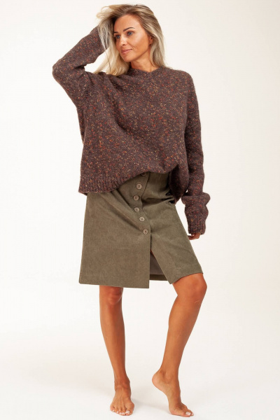 Юбка Manika Belle 128А06/5	 оливковый - фото 6