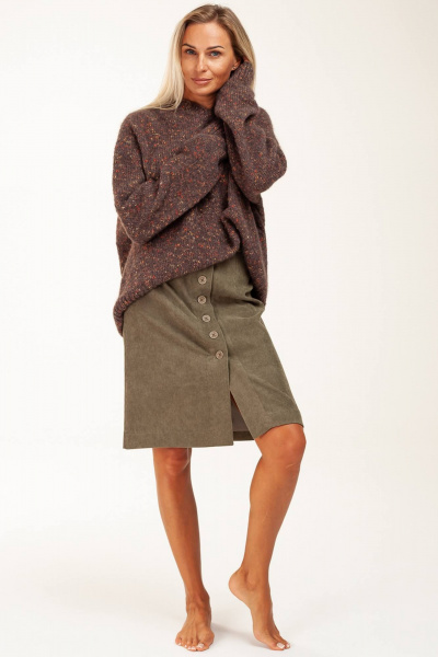 Юбка Manika Belle 128А06/5	 оливковый - фото 5