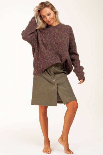 Юбка Manika Belle 128А06/5	 оливковый - фото 4