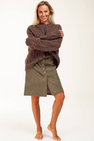 Юбка Manika Belle 128А06/5	 оливковый - фото 1