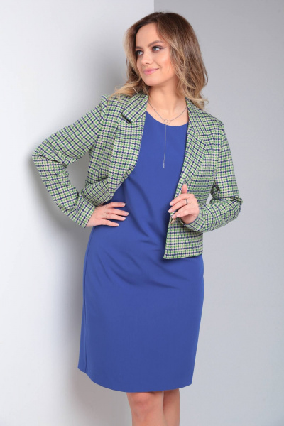 Жакет, платье TVIN 7688 василек - фото 5