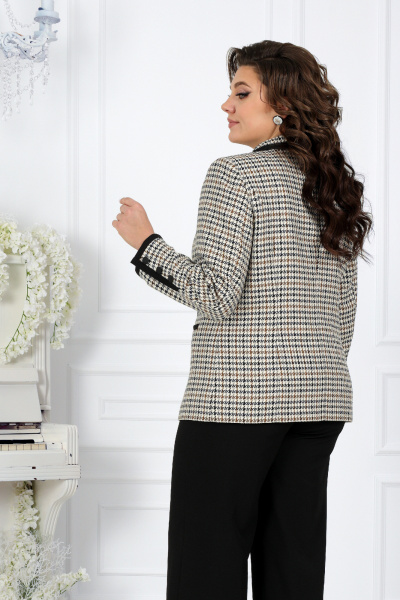 Жакет из костюмной ткани "гусиная лапка" Ninele 5978 гусиная лапка - фото 11