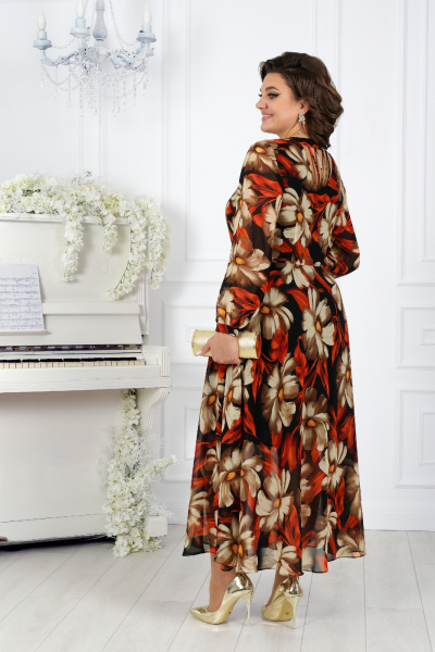 Платье Ninele 5983 красные ромашки - фото 13