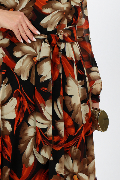 Платье Ninele 5983 красные ромашки - фото 18