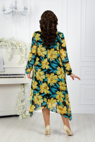 Платье Ninele 7307 желтые ромашки - фото 9