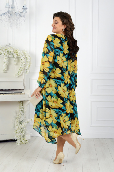 Платье Ninele 7307 желтые ромашки - фото 10
