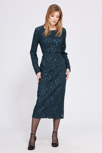 Платье EOLA 2570 т.изумруд - фото 2