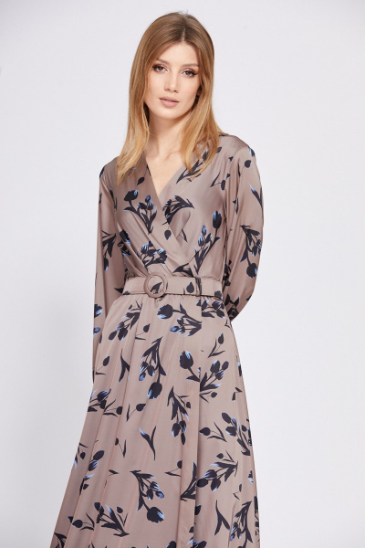 Платье EOLA 2572 какао_в_цветы - фото 6