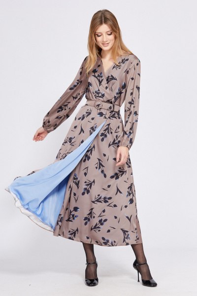 Платье EOLA 2572 какао_в_цветы - фото 5