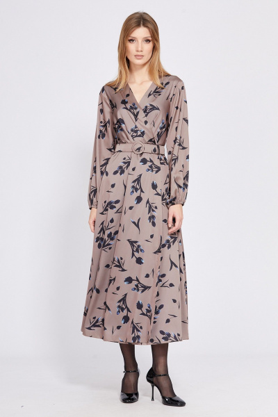 Платье EOLA 2572 какао_в_цветы - фото 3