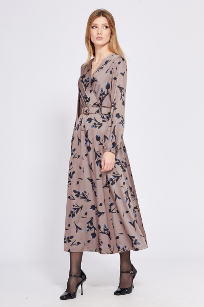 Платье EOLA 2572 какао_в_цветы - фото 2