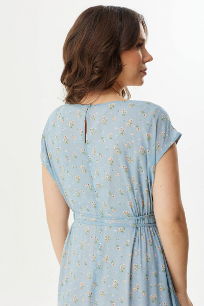 Куртка, платье Магия моды 2393 беж+голубой - фото 8