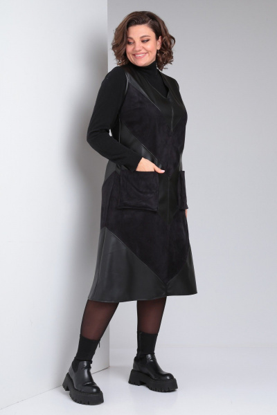 Сарафан Celentano lite 4044.1 черный - фото 8