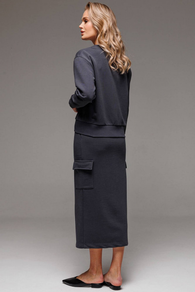 Костюм юбка и кардиган из трикотажа для делового образа GO F7067/30-03 - фото 6