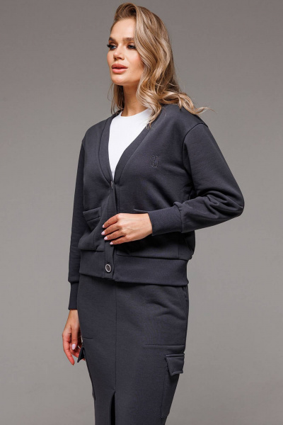 Костюм юбка и кардиган из трикотажа для делового образа GO F7067/30-03 - фото 4