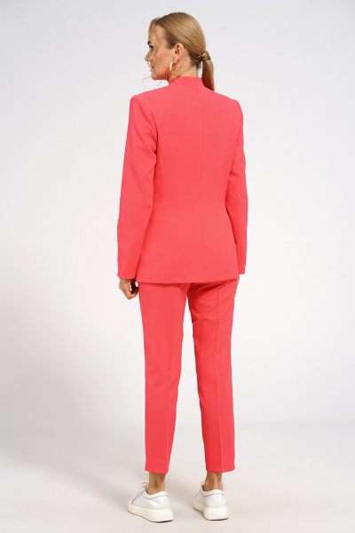 Брюки, жакет, топ Alani Collection 2093 коралл - фото 4