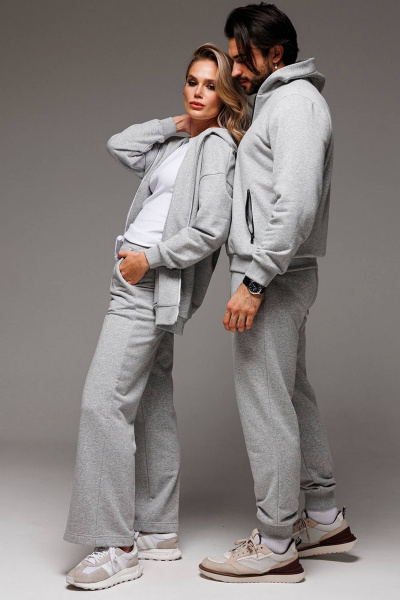 Демисезонный спортивный костюм худи и брюки из трикотажа GO M3060/50-04 - фото 4