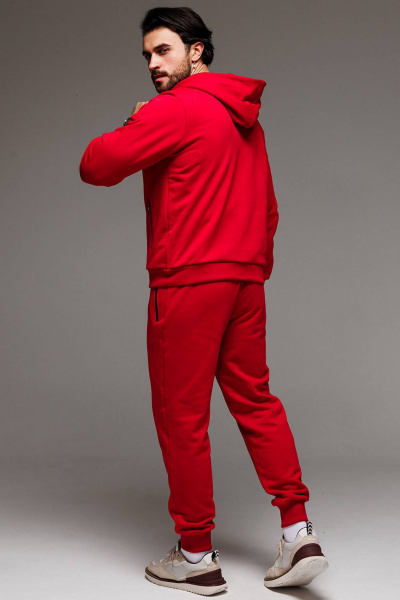 Демисезонный спортивный костюм худи и брюки из трикотажа GO M3060/11-02 - фото 6