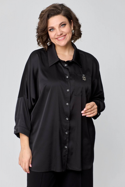 Блуза Solomeya Lux 942 черный - фото 9