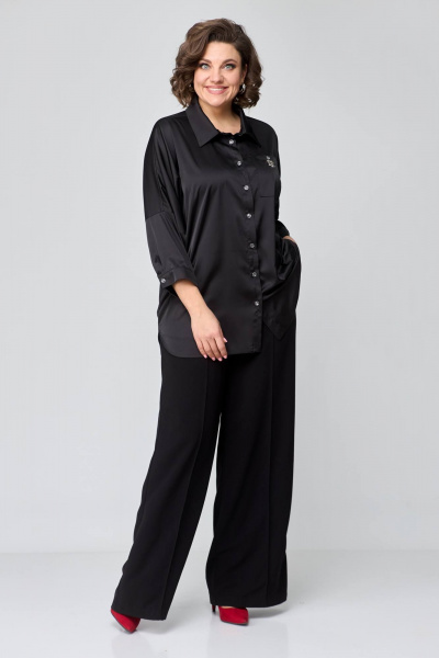 Блуза Solomeya Lux 942 черный - фото 6