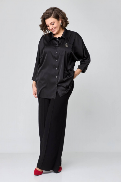 Блуза Solomeya Lux 942 черный - фото 5