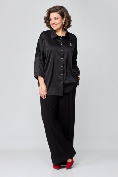 Блуза Solomeya Lux 942 черный - фото 4