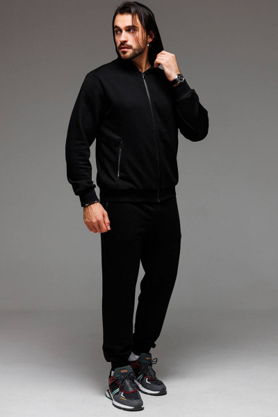Демисезонный спортивный костюм худи и брюки из трикотажа GO M3060/40-02 - фото 2
