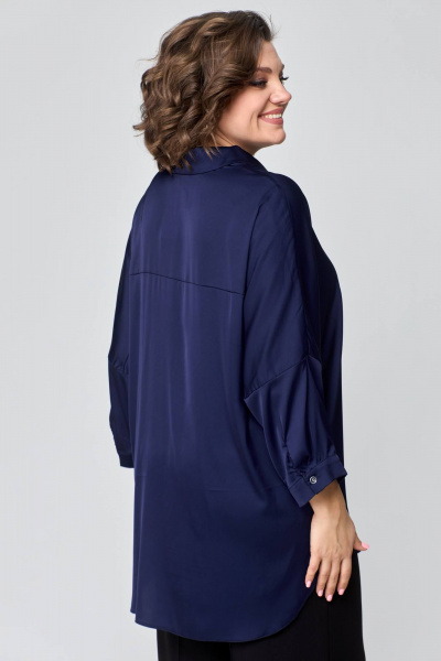 Блуза Solomeya Lux 942 темно-синий - фото 2