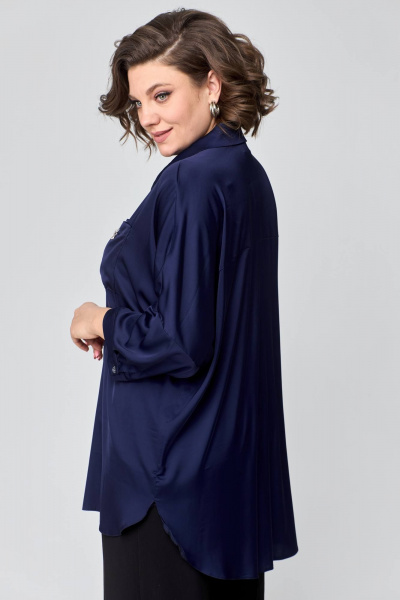 Блуза Solomeya Lux 942 темно-синий - фото 7