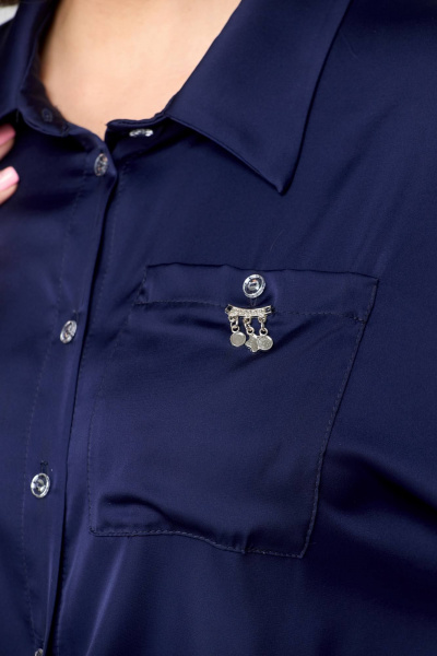 Блуза Solomeya Lux 942 темно-синий - фото 3