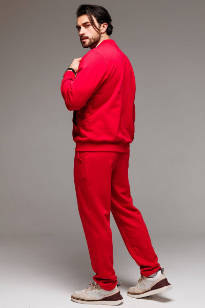 Демисезонный спортивный костюм бомбер и брюки из трикотажа GO M3071/11-02 - фото 2