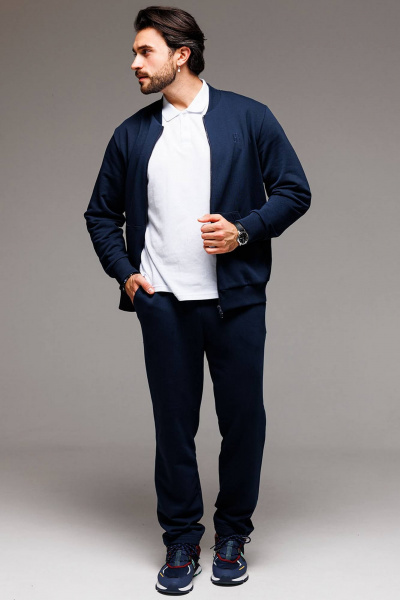 Демисезонный спортивный костюм бомбер и брюки из трикотажа GO M3071/20-04 - фото 7