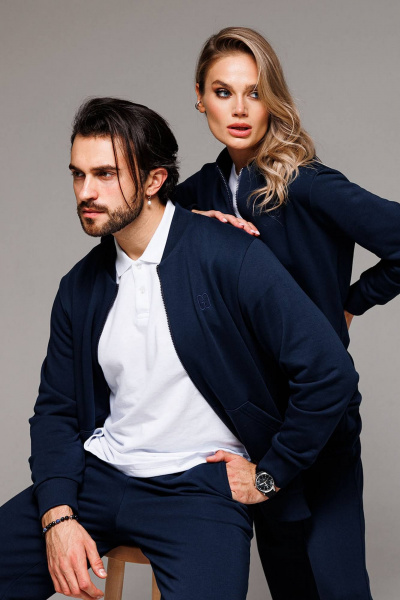 Демисезонный спортивный костюм бомбер и брюки из трикотажа GO M3071/20-04 - фото 4