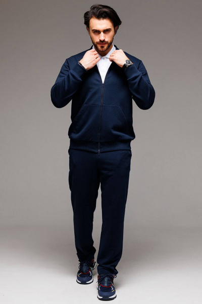 Демисезонный спортивный костюм бомбер и брюки из трикотажа GO M3071/20-04 - фото 2