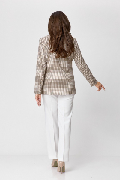 Брюки, жакет БелЭльСтиль 412-3 03 22+596-2 79 22 бежево-молочный - фото 8