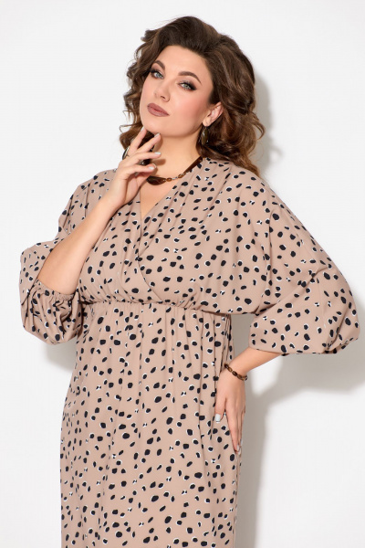 Платье Fita 1192 бежевый - фото 6