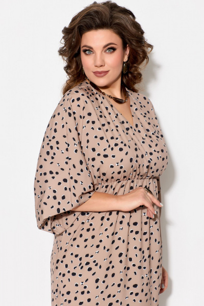 Платье Fita 1192 бежевый - фото 4