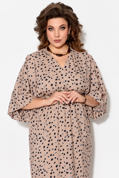 Платье Fita 1192 бежевый - фото 3