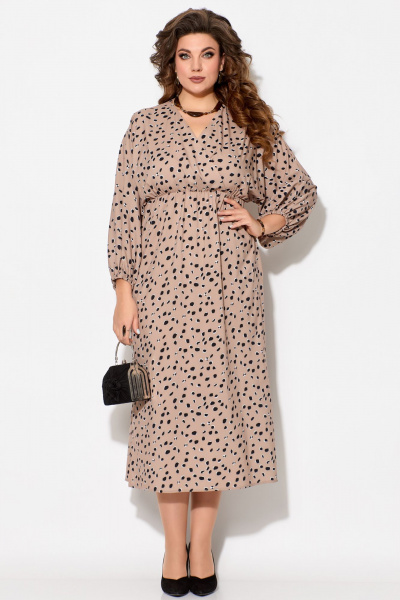 Платье Fita 1192 бежевый - фото 2