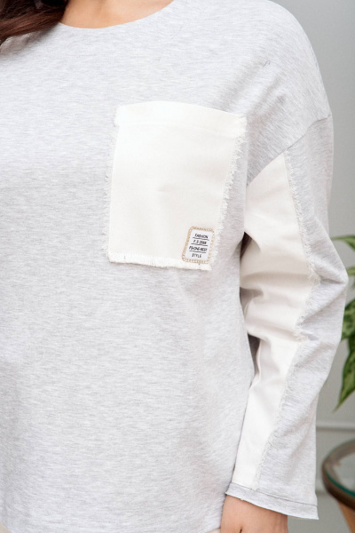 Брюки, джемпер Vittoria Queen 22223 св.серый+белый - фото 10